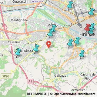 Mappa Via del Ferrone, 50125 Firenze FI, Italia (2.84583)