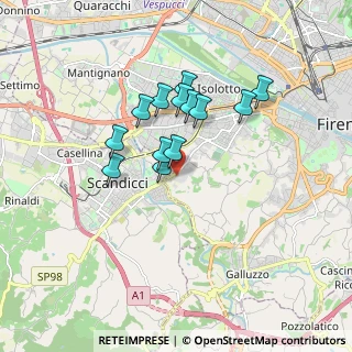 Mappa Via Torregalli, 50143 Scandicci FI, Italia (1.39077)