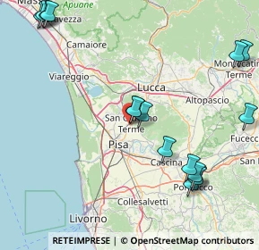 Mappa Via Giorgio Vasari San Giuliano Terme, 56017 San Giuliano Terme PI, Italia (21.34125)