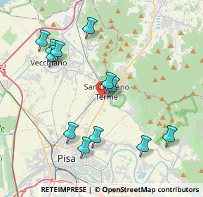 Mappa Via Giorgio Vasari San Giuliano Terme, 56017 San Giuliano Terme PI, Italia (4.31333)