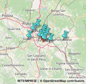 Mappa Via Michele di Lando, 50125 Firenze FI, Italia (6.71545)