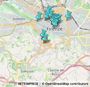 Mappa Via Michele di Lando, 50125 Firenze FI, Italia (1.75706)