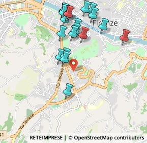 Mappa Via Michele di Lando, 50125 Firenze FI, Italia (1.0825)