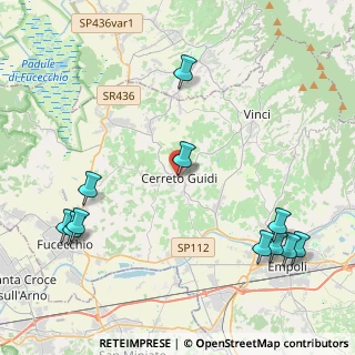 Mappa Via Guidi, 50050 Cerreto Guidi FI, Italia (5.52909)