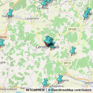 Mappa Via Guidi, 50050 Cerreto Guidi FI, Italia (2.5155)