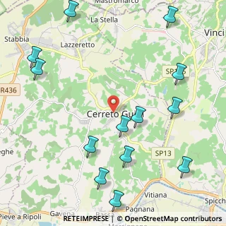 Mappa Via Guidi, 50050 Cerreto Guidi FI, Italia (2.82538)