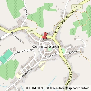Mappa Via Santi Saccenti, 98, 50050 Cerreto Guidi, Firenze (Toscana)