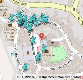 Mappa Piazza Umberto I, 50050 Cerreto Guidi FI, Italia (0.068)