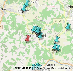 Mappa Via dei Ponti Medicei, 50050 Cerreto Guidi FI, Italia (1.7445)