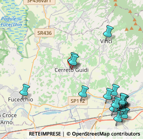 Mappa Via dei Ponti Medicei, 50050 Cerreto Guidi FI, Italia (5.80235)