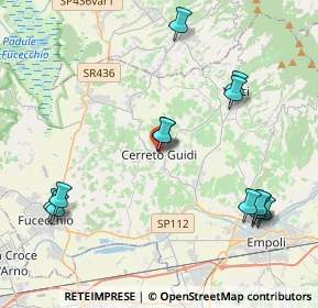 Mappa Via dei Ponti Medicei, 50050 Cerreto Guidi FI, Italia (4.85154)
