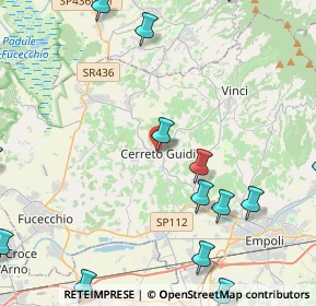 Mappa Via dei Ponti Medicei, 50050 Cerreto Guidi FI, Italia (6.29786)