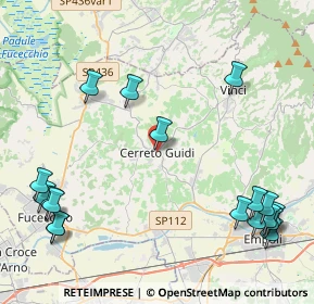 Mappa Via dei Ponti Medicei, 50050 Cerreto Guidi FI, Italia (5.88056)