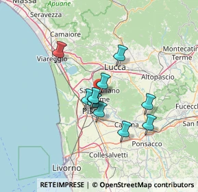 Mappa Via M. Dinucci, 56017 San Giuliano Terme PI, Italia (10.29091)