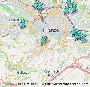 Mappa Via del Bobolino, 50125 Firenze FI, Italia (2.81462)