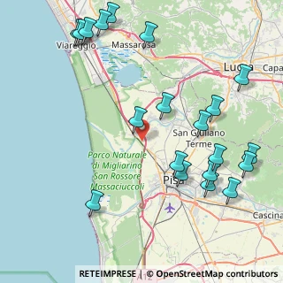 Mappa Via delle Catene, 56017 San Giuliano Terme PI, Italia (10.6245)