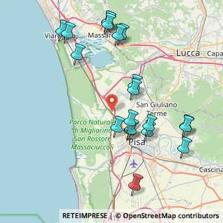 Mappa Via delle Catene, 56017 San Giuliano Terme PI, Italia (9.277)
