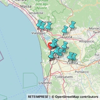 Mappa Via delle Catene, 56017 San Giuliano Terme PI, Italia (10.84133)