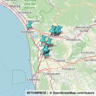 Mappa Via delle Cave San Giuliano Terme, 56017 San Giuliano Terme PI, Italia (8.48333)