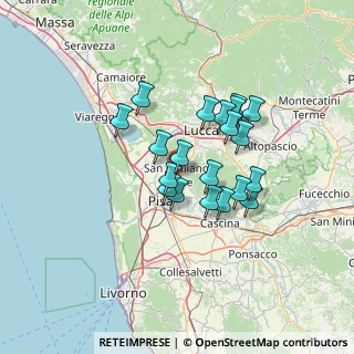 Mappa Via delle Cave San Giuliano Terme, 56017 San Giuliano Terme PI, Italia (10.8565)