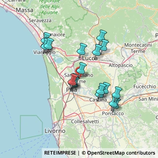 Mappa Via delle Cave San Giuliano Terme, 56017 San Giuliano Terme PI, Italia (13.45368)