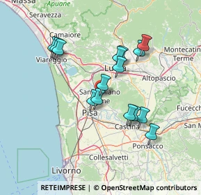 Mappa Via delle Cave San Giuliano Terme, 56017 San Giuliano Terme PI, Italia (12.94467)