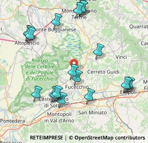 Mappa Via Poggio Osanna, 50054 Fucecchio FI, Italia (9.5895)