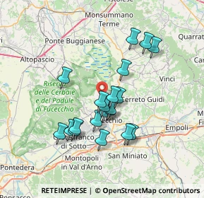 Mappa Via Poggio Osanna, 50054 Fucecchio FI, Italia (6.196)