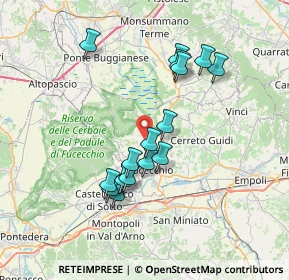 Mappa Via Poggio Osanna, 50054 Fucecchio FI, Italia (6.66875)