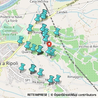 Mappa Via di Quarto, 50012 Rimaggio FI, Italia (0.50714)