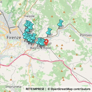 Mappa Via di Quarto, 50012 Rimaggio FI, Italia (3.36833)