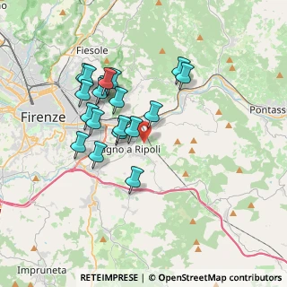 Mappa Via di Quarto, 50012 Rimaggio FI, Italia (3.32789)