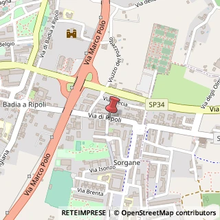 Mappa Via di Ripoli, 18/r, 50126 Firenze, Firenze (Toscana)