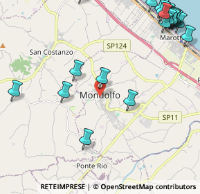 Mappa Via Camillo Benso Conte di Cavour, 61037 Mondolfo PU, Italia (3.185)
