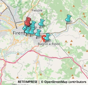 Mappa Via degli Olmi, 50012 Bagno A Ripoli FI, Italia (3.37077)