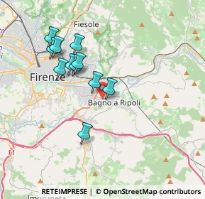 Mappa Via degli Olmi, 50012 Bagno A Ripoli FI, Italia (3.44091)