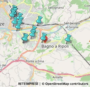Mappa Via degli Olmi, 50012 Bagno A Ripoli FI, Italia (2.46533)