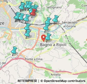 Mappa Via degli Olmi, 50012 Bagno A Ripoli FI, Italia (2.44895)