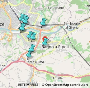 Mappa Via degli Olmi, 50012 Bagno A Ripoli FI, Italia (1.88182)