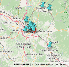 Mappa Via degli Olmi, 50012 Bagno A Ripoli FI, Italia (10.09667)