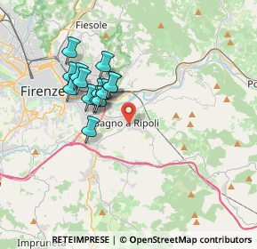 Mappa Via I Maggio, 50012 Bagno A Ripoli FI, Italia (3.07786)