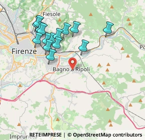 Mappa Via I Maggio, 50012 Bagno A Ripoli FI, Italia (4.02933)