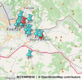 Mappa Via I Maggio, 50012 Bagno A Ripoli FI, Italia (3.70333)