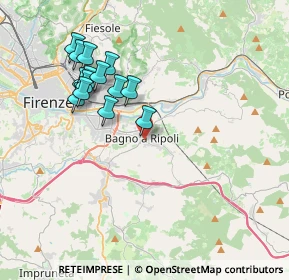 Mappa Via I Maggio, 50012 Bagno A Ripoli FI, Italia (3.72643)