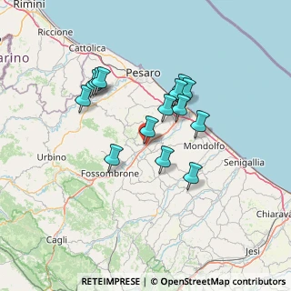 Mappa 61030 Colli al Metauro PU, Italia (12.09357)
