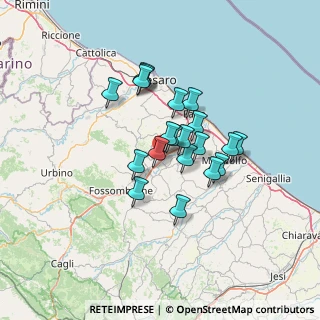 Mappa 61030 Colli al Metauro PU, Italia (10.15)