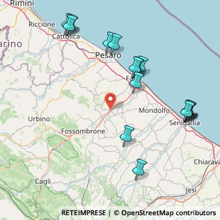 Mappa 61030 Colli al Metauro PU, Italia (20.25063)