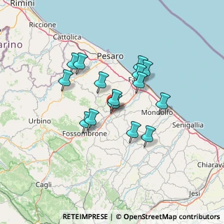 Mappa 61030 Colli al Metauro PU, Italia (11.23133)