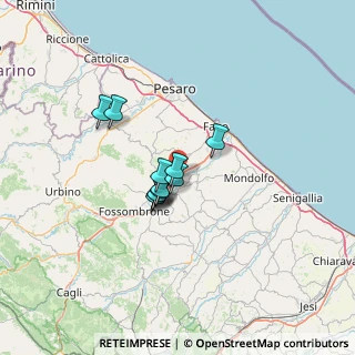 Mappa 61030 Colli al Metauro PU, Italia (8.64818)