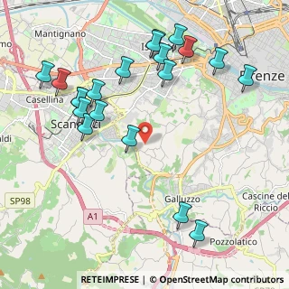 Mappa Strada Vicinale del Ferrone a Bagnaia, 50124 Firenze FI, Italia (2.4555)